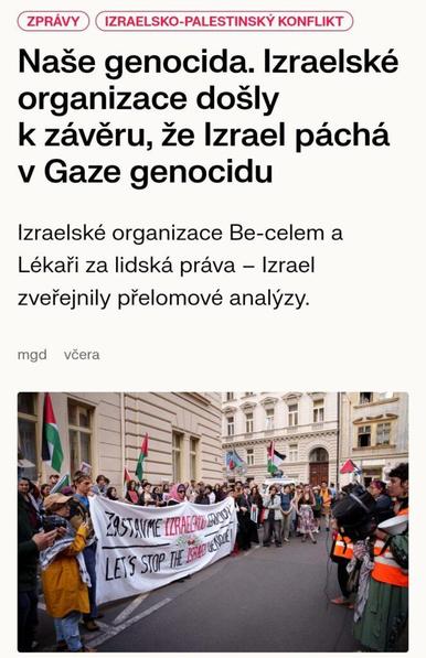 Even Israeli human rights organizations speak on the basis of their analyzes about genocide in Gaza