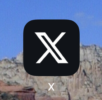 iphone icon for former twitter, now x.